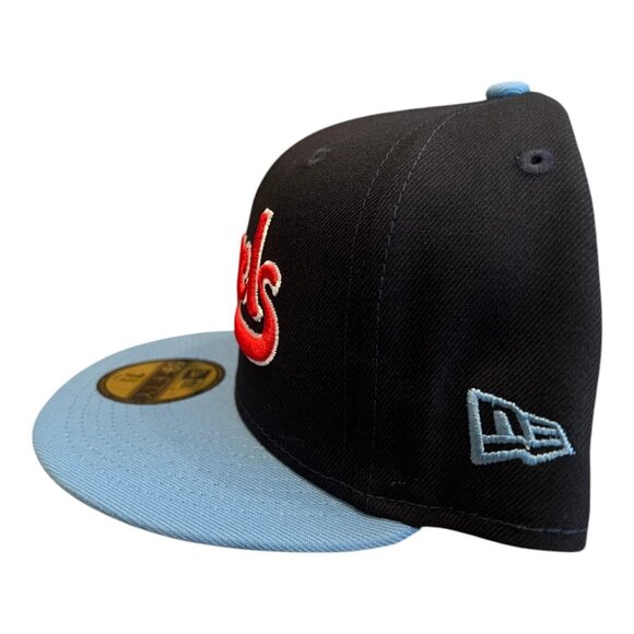 New Era Anaheim Angels City Signature 59FIFTY Fitted Hat Cap Navy - Picture 5 of 8